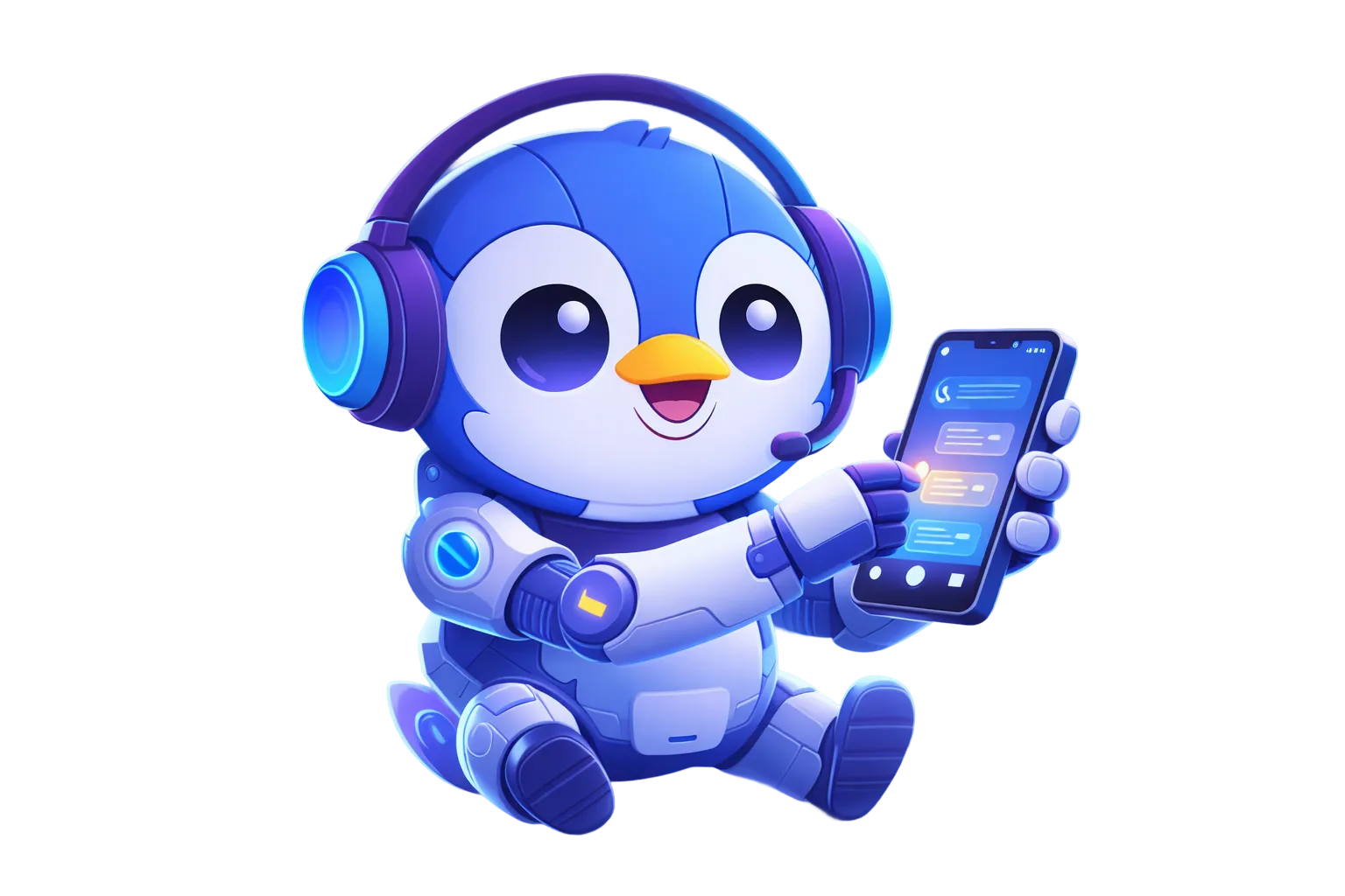 Pingu AI Chatbot Mascot - Customer Support Assistant